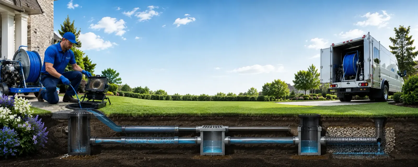 Outdoor drain cleaning information for Dundee, IA
